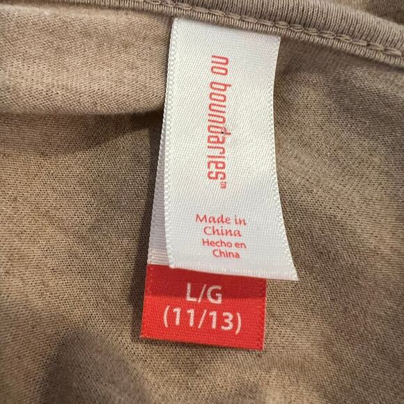 Vintage Y2K Butterfly Embroidered Top size Large Striped Tan Fairy 2000s Shrug - Picture 9 of 10